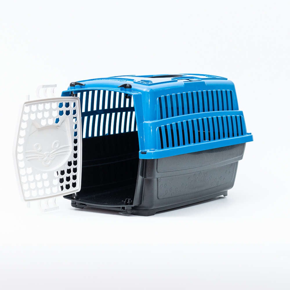 Caixa de Transporte Cat Love Travel Azul - Tam. 01