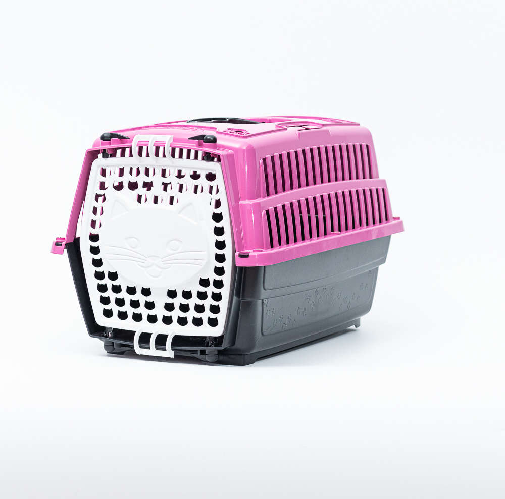 Caixa de Transporte Cat Love Travel Rosa - Tam. 01