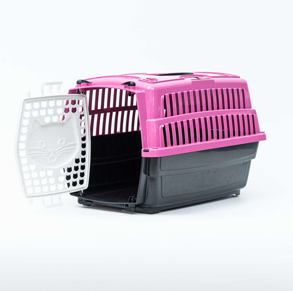 Caixa de Transporte Cat Love Travel Rosa - Tam. 01