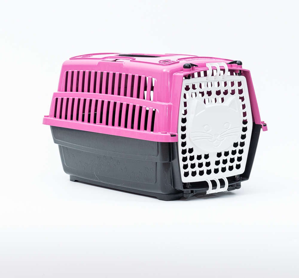Caixa de Transporte Cat Love Travel Rosa - Tam. 01