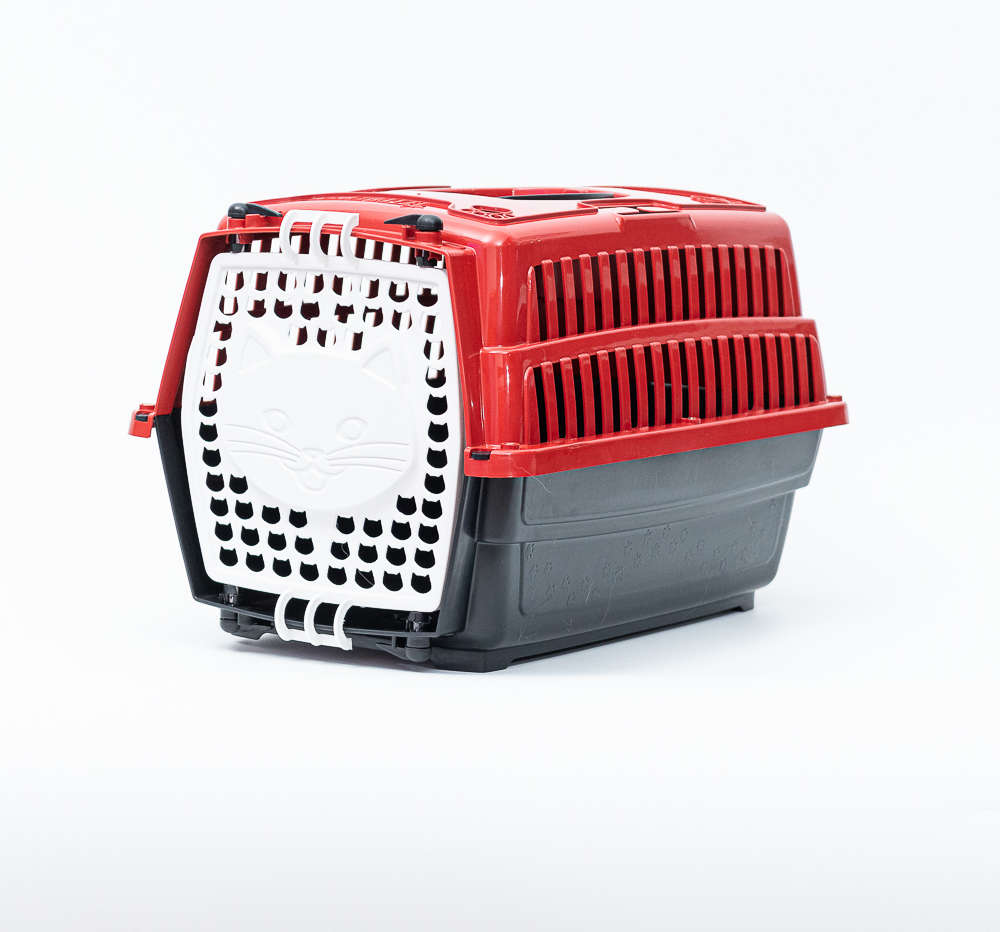 Caixa de Transporte Cat Love Travel Vermelha - Tam. 01