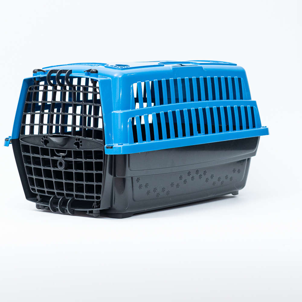 Caixa de Transporte Pet Injet Love Travel Azul - Tam. 02