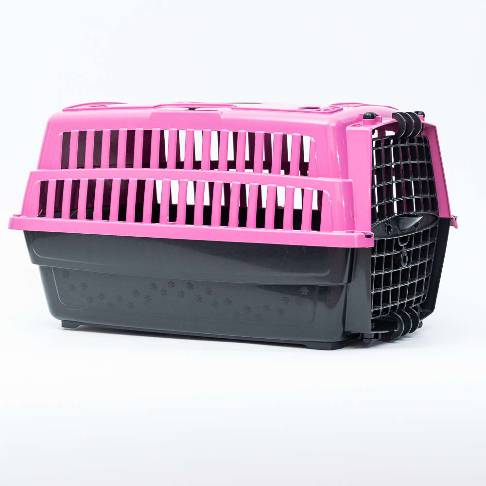 Caixa de Transporte Pet Injet Love Travel Rosa - Tam. 02