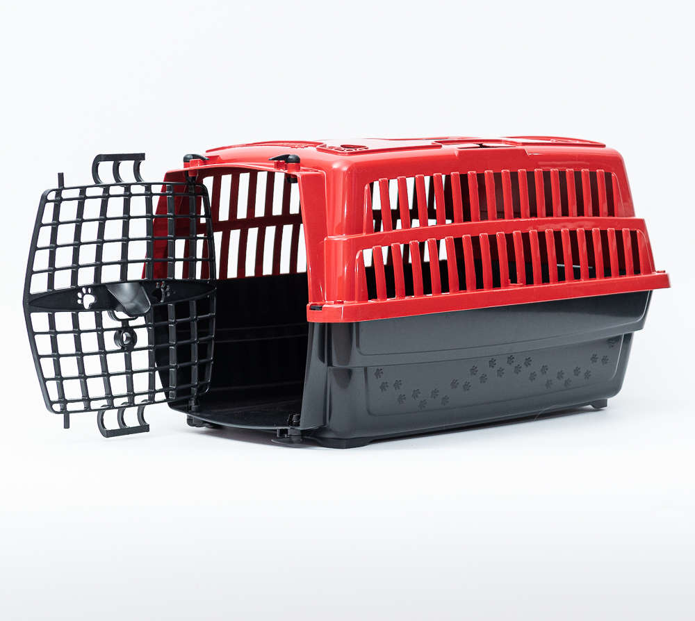 Caixa de Transporte Pet Injet Love Travel Vermelha - Tam. 03