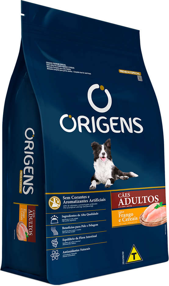 Ração Seca Origens Frango e Cereais Cães Adultos - 15Kg