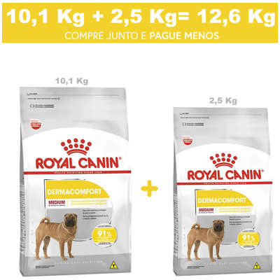 Ração Royal Canin Medium Dermacomfort para Cães Adultos ou Idosos de Raças Médias