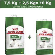 Ração Royal Canin Mini Adult 8+ para Cães Adultos de Raças Pequenas com 8 Anos ou mais - 10Kg