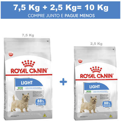 Ração Royal Canin Mini Light para Cães Adultos de Raças Pequenas com Tendência a Obesidade