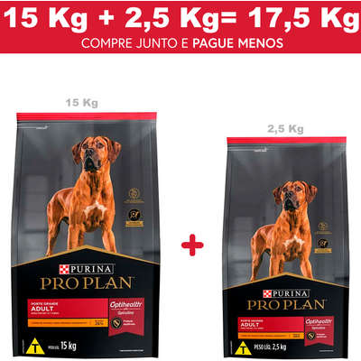 Ração Seca Nestlé Purina Pro Plan Frango Cães Adultos Raças Grandes