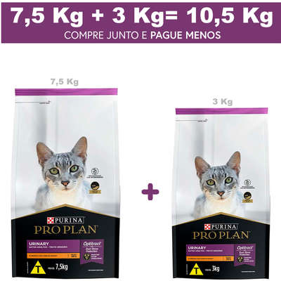 Ração Seca Nestlé Purina Pro Plan Trato Urinário Frango para Gatos Adultos
