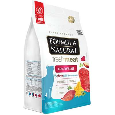 Ração Seca Fórmula Natural Fresh Meat Carne para Gatos Castrados