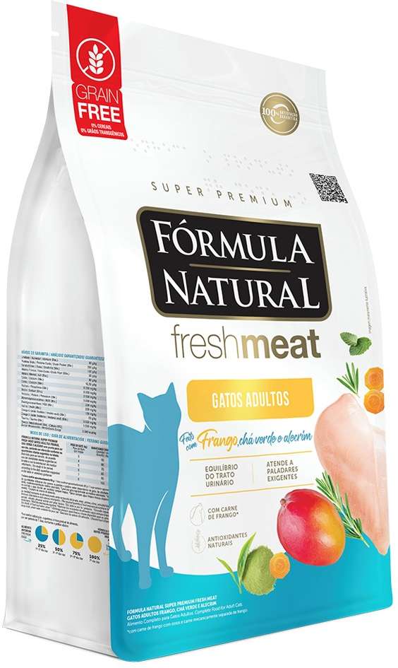Ração Seca Fórmula Natural Fresh Meat Frango para Gatos Adultos - 1Kg