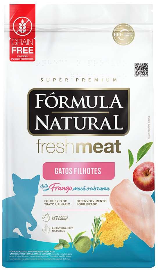 Ração Seca Fórmula Natural Fresh Meat Gatos Filhotes - 1Kg