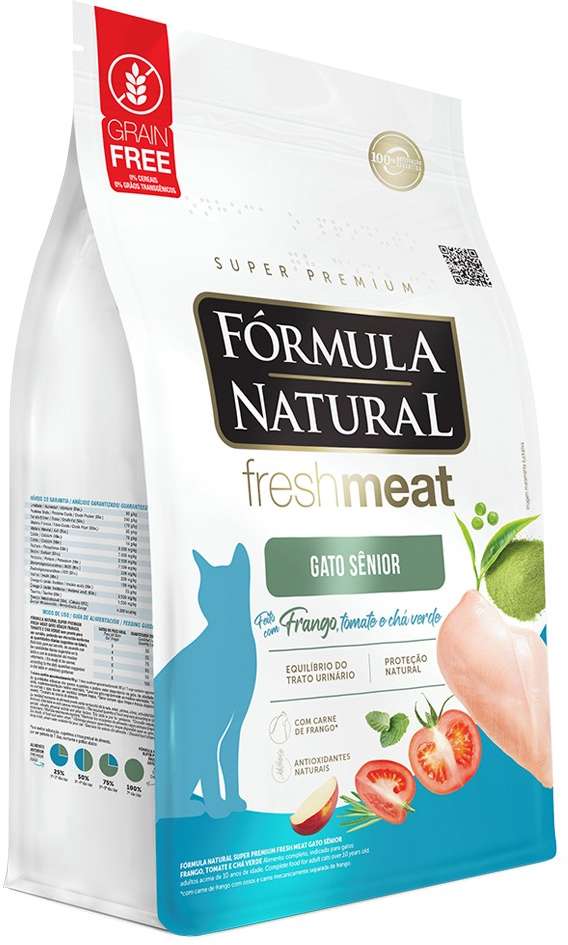 Ração Seca Fórmula Natural Fresh Meat Gatos Sênior - 1Kg