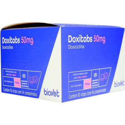 Antimicrobiano Biovet Doxitabs Doxiciclina Hospitalar
