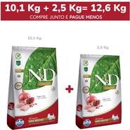 Ração Farmina N&D Prime Frango e Romã Cães Adultos Raças Pequenas - 12,6Kg