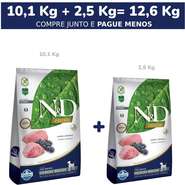 Ração Farmina N&D Prime Cordeiro e Blueberry Cães Adultos Raças Médias - 12,6Kg