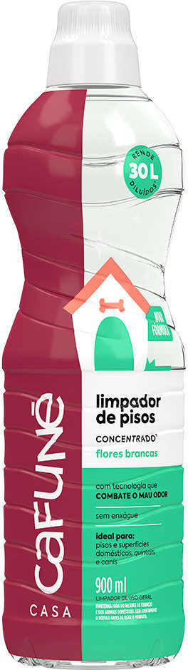 Limpador de Pisos Cafuné Flores Brancas - 900 mL