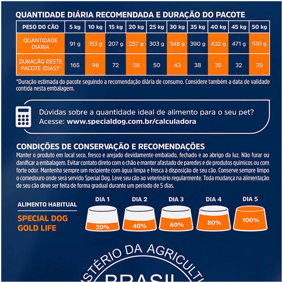 Ração Seca Special Dog Life Carne e Frango com Batata Doce para Cães Adultos - 20Kg