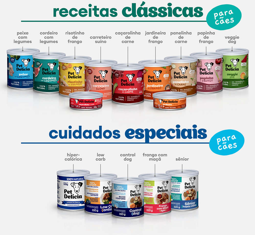 Ração Úmida Pet Delícia Carreteiro Suíno para Cães Adultos - 320 g