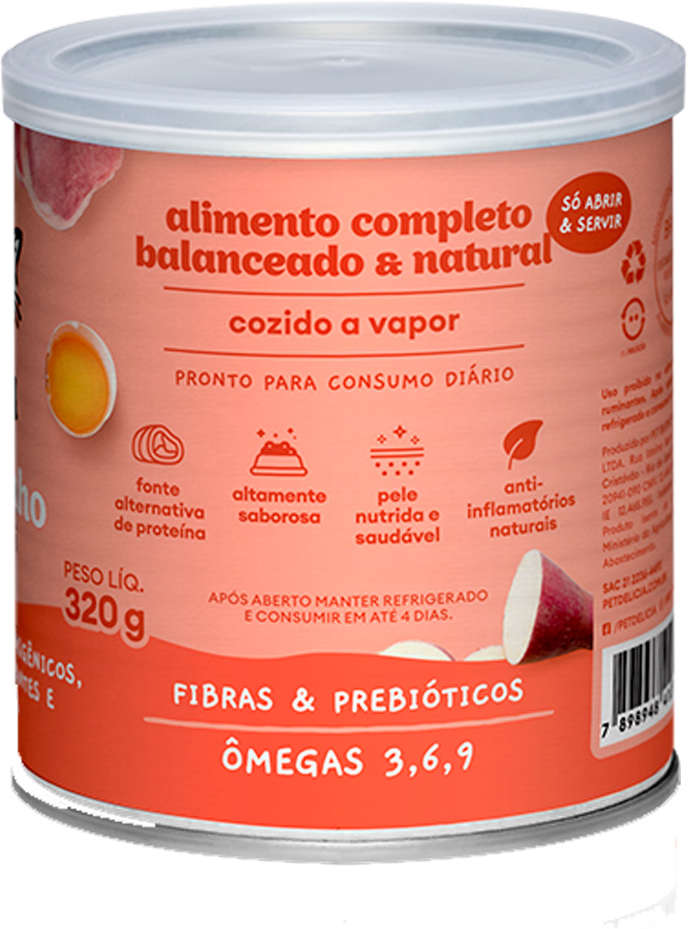 Ração Úmida Pet Delícia Escondidinho Suíno para Gatos Adultos - 320 g