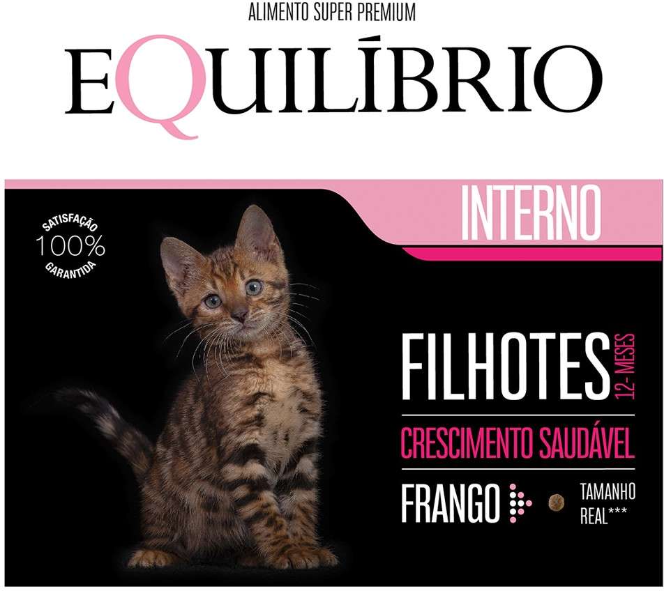 Ração Seca Equilíbrio Frango para Gatos Filhotes - 1,5Kg
