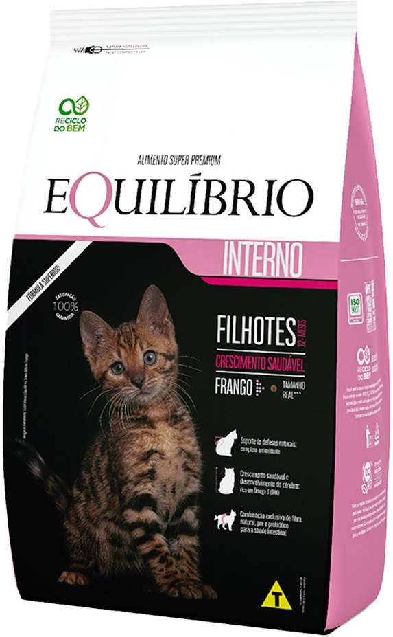 Ração Seca Equilíbrio Frango para Gatos Filhotes - 1,5Kg