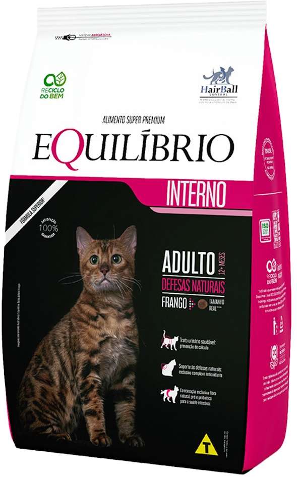 Ração Seca Equilíbrio Frango para Gatos Adultos - 1,5Kg