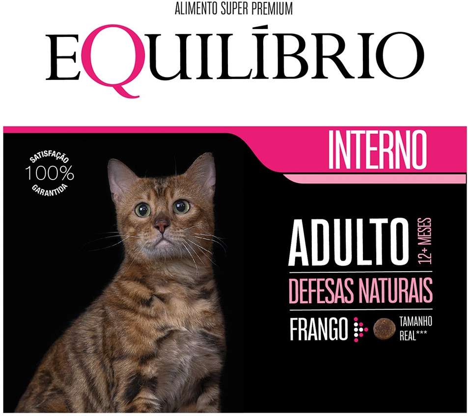 Ração Seca Equilíbrio Frango para Gatos Adultos - 1,5Kg