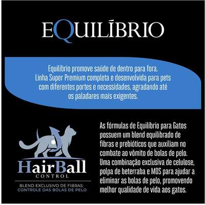 Ração Seca Equilíbrio Salmão para Gatos Castrados