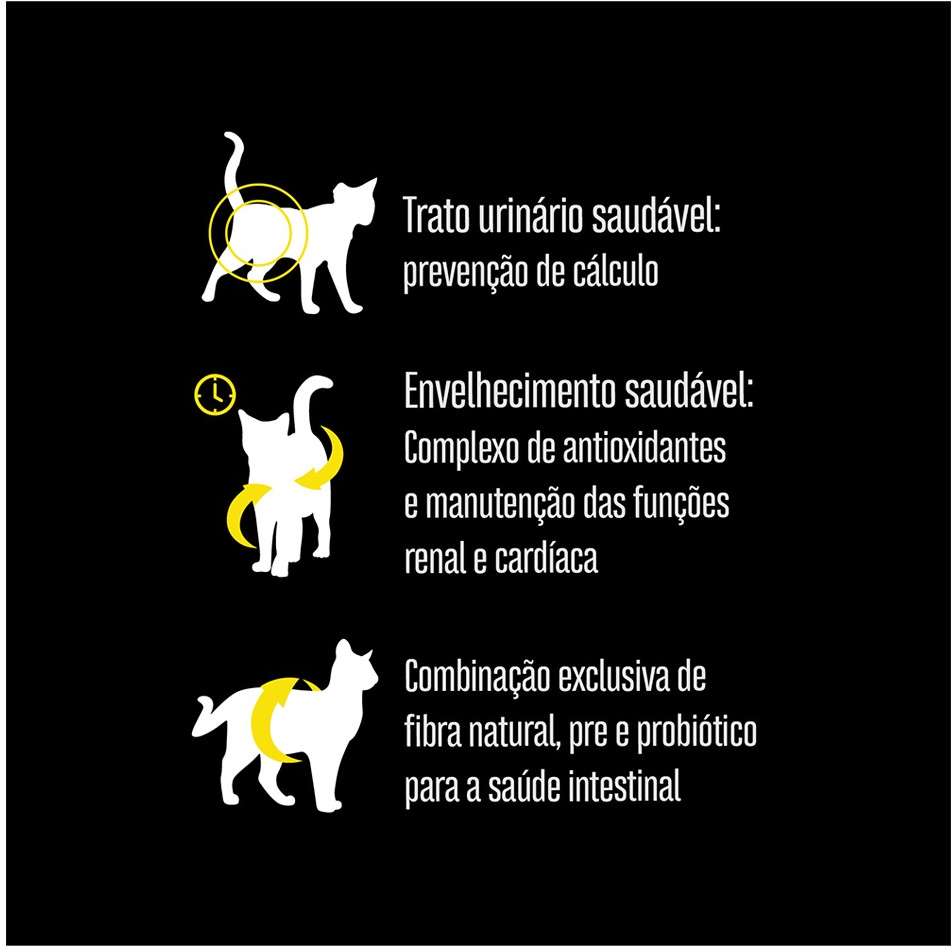 Ração Seca Equilíbrio Sênior Frango para Gatos Idosos - 1,5Kg