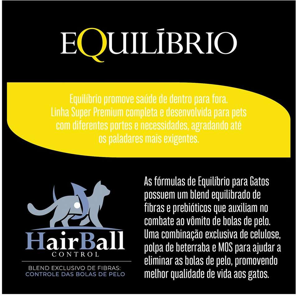 Ração Seca Equilíbrio Sênior Frango para Gatos Idosos - 1,5Kg