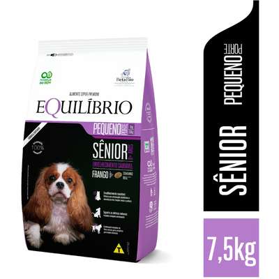 Ração Seca Equilíbrio Sênior Frango para Cães Idosos de Porte Pequeno