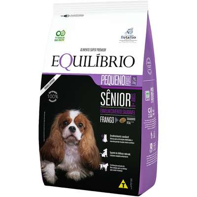 Ração Seca Equilíbrio Sênior Frango para Cães Idosos de Porte Pequeno
