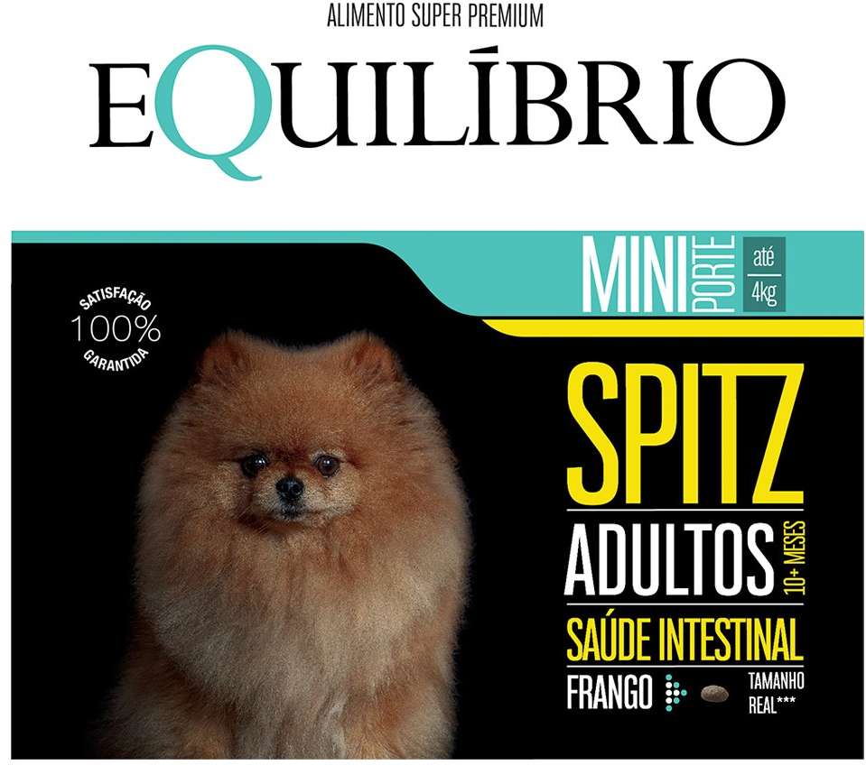 Ração Seca Equilíbrio Spitz Frango para Cães de Porte Pequeno - 2,5Kg