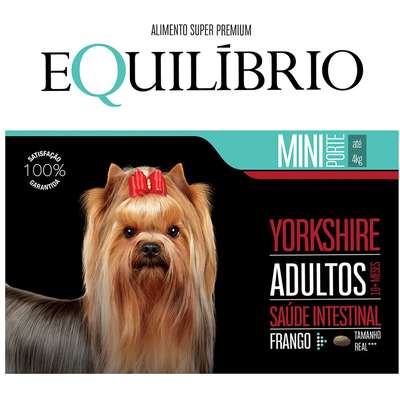 Ração Seca Equilíbrio Yorkshire Frango para Cães Adultos de Porte Mini