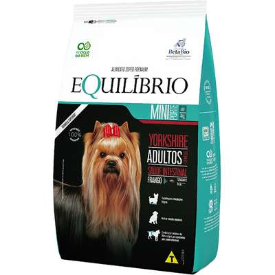 Ração Seca Equilíbrio Yorkshire Frango para Cães Adultos de Porte Mini