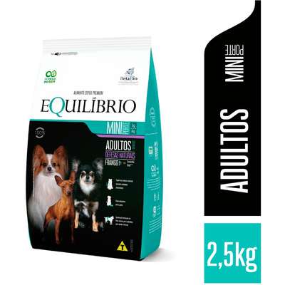Ração Seca Equilíbrio Frango para Cães Adultos de Porte Mini