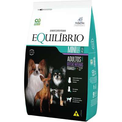 Ração Seca Equilíbrio Frango para Cães Adultos de Porte Mini