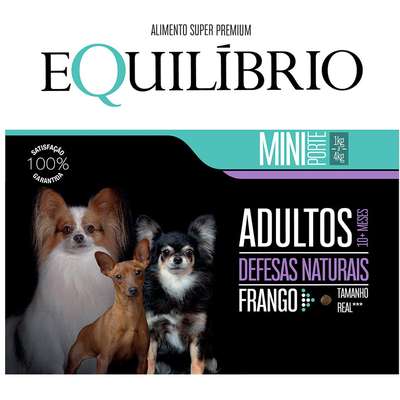 Ração Seca Equilíbrio Frango para Cães Adultos de Porte Mini