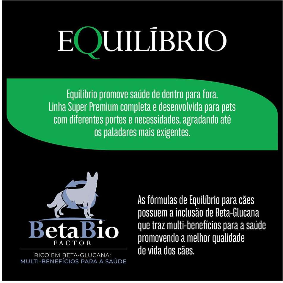 Ração Seca Equilíbrio Light Frango para Cães Adultos de Porte Médio - 12Kg
