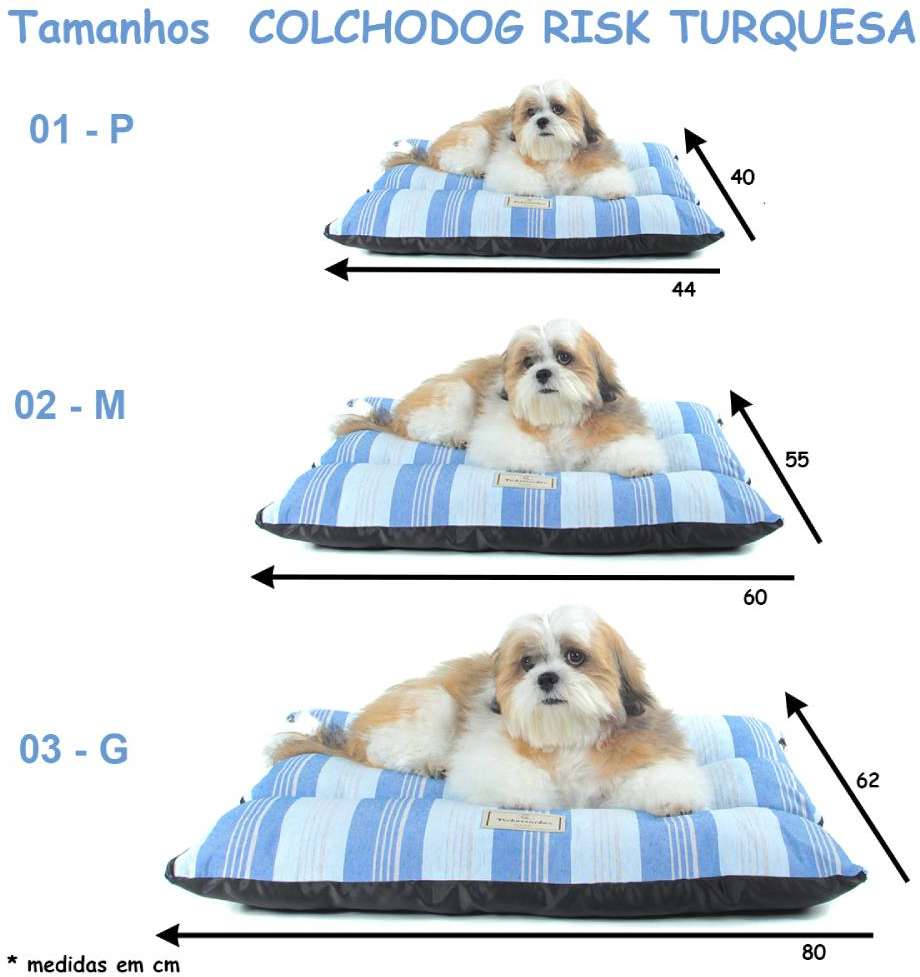 Colchonete Colchodog Risk Turquesa - Tam. 03