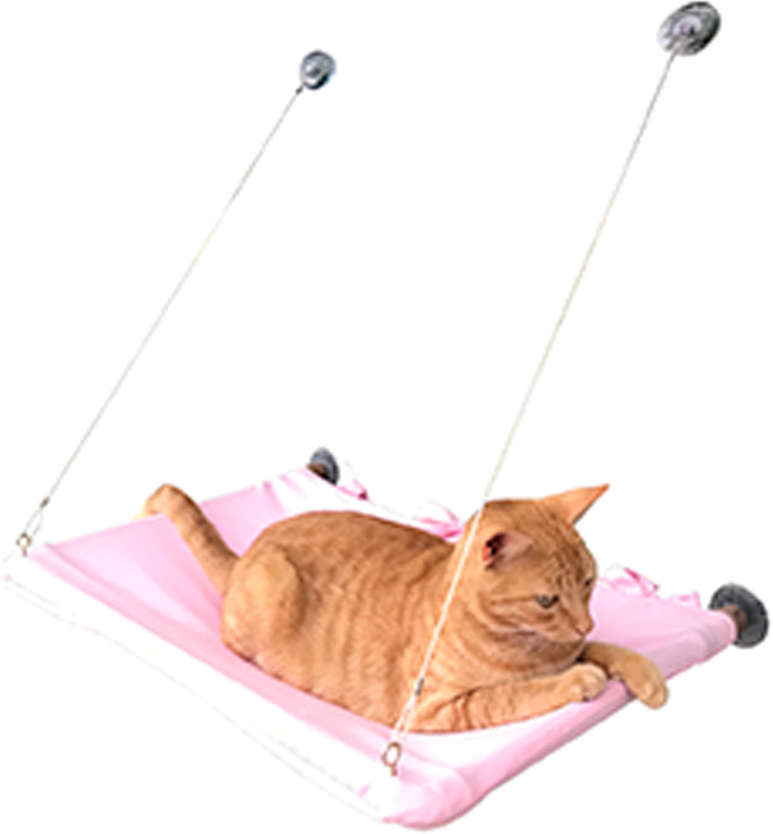 Cama Janeleira Rosa para Gatos - Tam. Único