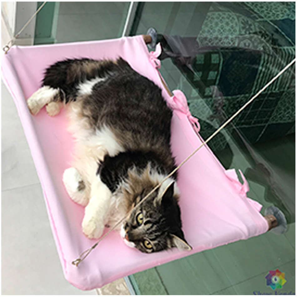 Cama Janeleira Rosa para Gatos - Tam. Único