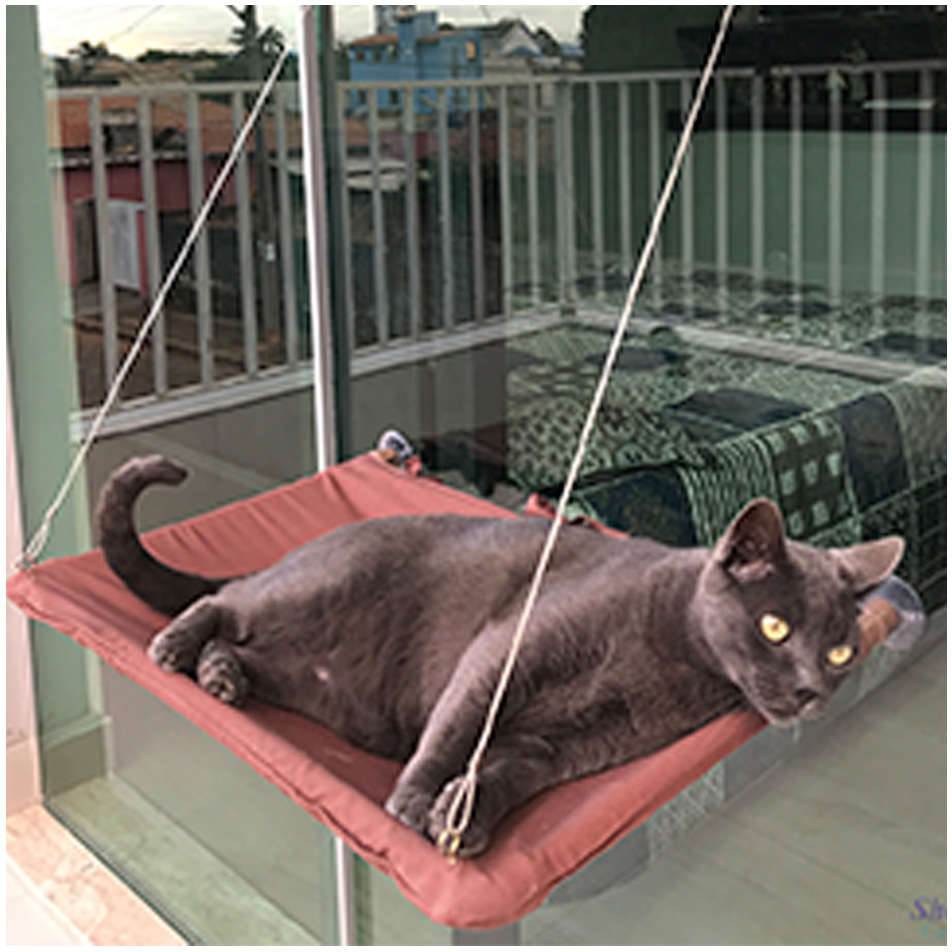 Cama Janeleira Marrom para Gatos - Tam. Único