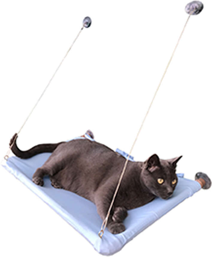 Cama Janeleira Azul Bebê para Gatos - Tam. Único
