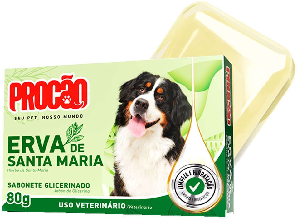 Sabonete Glicerinado Procão Erva de Santa Maria - 75 g.