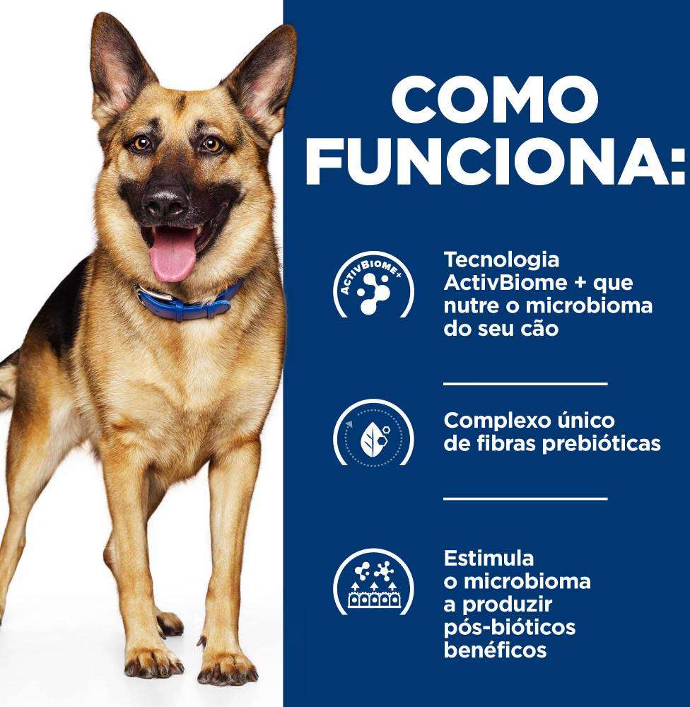 Ração Seca Hill's Prescription Diet Gastrointestinal Biome para Cães Adultos - 3,6Kg