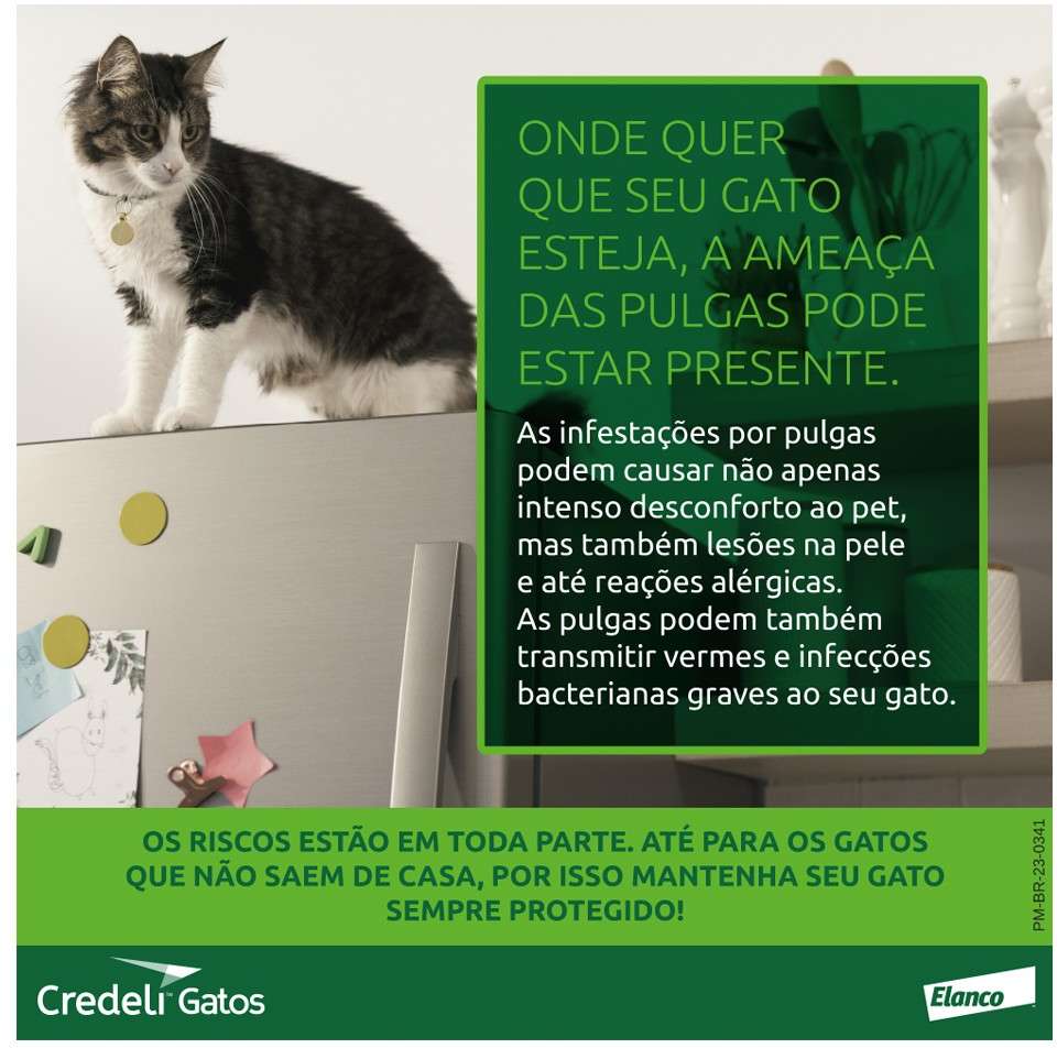 Antipulgas Credeli 12 mg para Gatos de 0,9 a 2Kg - 1 Comprimido