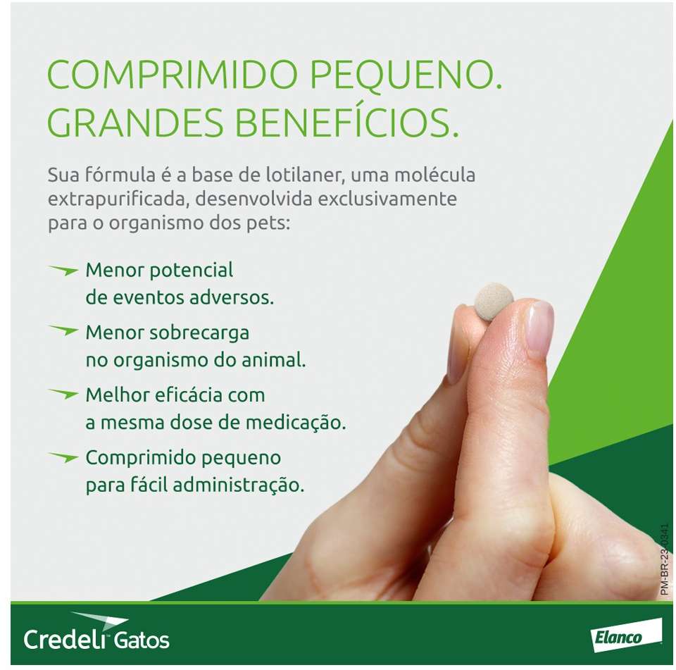 Antipulgas Credeli 48 mg para Gatos de 2,1 a 8Kg - 1 Comprimido